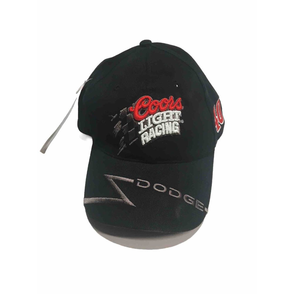 NASCAR Coors Light Racing Vintage Hat Cap Adjustable Snapback Black One Size